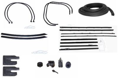 WEATHERSTRIP KIT - 7 PIECE - WITH OEM WINDOWFELTS