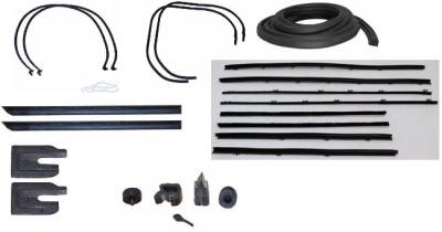 WEATHERSTRIP KIT - 7 PIECE - WITH OEM WINDOWFELTS
