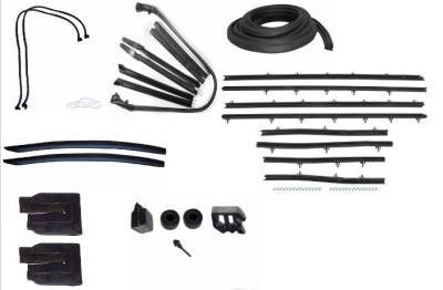 WEATHERSTRIP KIT - 7 PIECE - WITH REPLACEMENT WINDOWFELTS