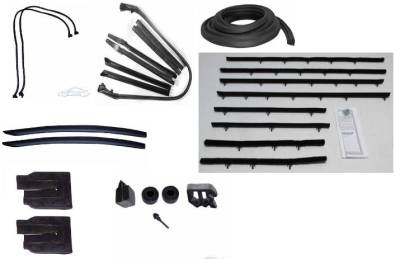 WEATHERSTRIP KIT - 7 PIECE - WITH OEM WINDOWFELTS