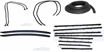 WEATHERSTRIP KIT - 5 PIECE - WITH OEM WINDOWFELTS