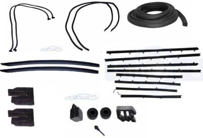 WEATHERSTRIP KIT - 7 PIECE - WITH OEM WINDOWFELTS