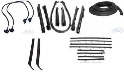 WEATHERSTRIP KIT - 5 PIECE - WITH REPLACEMENT WINDOWFELTS
