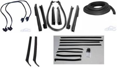 WEATHERSTRIP KIT - 5 PIECE - WITH OEM WINDOWFELTS
