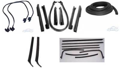 WEATHERSTRIP KIT - 5 PIECE - WITH REPLACEMENT WINDOWFELTS