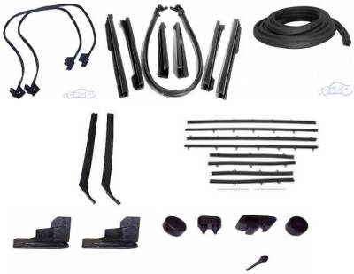 WEATHERSTRIP KIT - 7 PIECE - WITH REPLACEMENT WINDOWFELTS