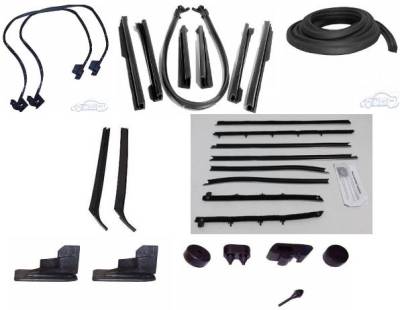 WEATHERSTRIP KIT - 7 PIECE - WITH OEM WINDOWFELTS