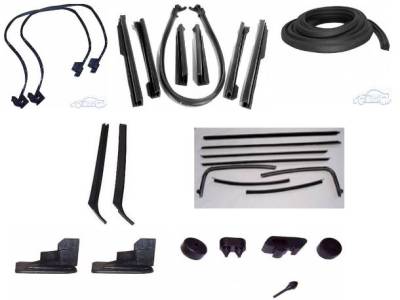 WEATHERSTRIP KIT - 7 PIECE - WITH REPLACEMENT WINDOWFELTS
