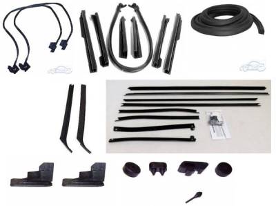 WEATHERSTRIP KIT - 7 PIECE - WITH OEM WINDOWFELTS