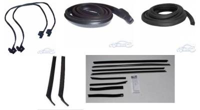 WEATHERSTRIP KIT - 5 PIECE - WITH OEM WINDOWFELTS
