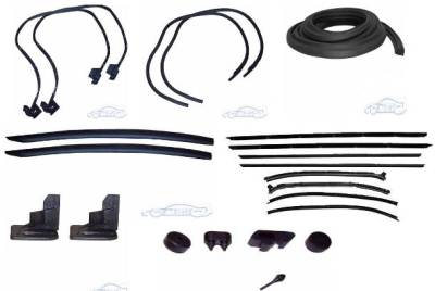 WEATHERSTRIP KIT - 7 PIECE - WITH REPLACEMENT WINDOWFELTS