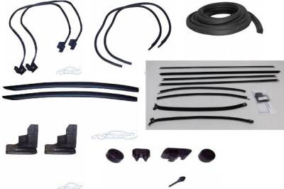 WEATHERSTRIP KIT - 7 PIECE - WITH OEM WINDOWFELTS