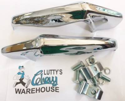 BUMPER GUARDS - REAR (CHROME)