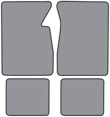 FLOOR MATS - BLACK WITH SILVER BOWTIE - Image 2