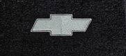 FLOOR MATS - BLACK WITH SILVER BOWTIE - Image 1