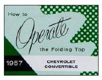CONVERTIBLE TOP MANUAL