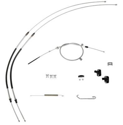 PARK BRAKE CABLE SET WITH HARDWARE