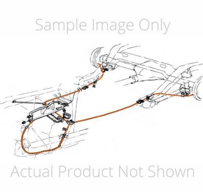 PARK BRAKE CABLE SET WITH HARDWARE