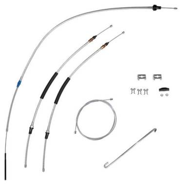 PARK BRAKE CABLE KIT WITH HARDWARE