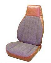 SEAT COVERS FRONT BUCKETS VINYL WITH MILLPORT CLOTH INSERTS STANDARD INTERIOR
