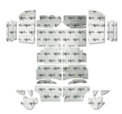 FLATLINE BARRIER COMPLETE CONVERTIBLE INTERIOR INSULATION AND SOUND DAMPENING KIT - FLATLINE BARRIER