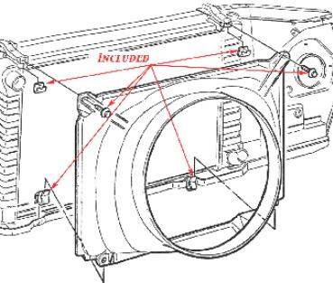 FAN SHROUD MOUNTING KIT - Image 2