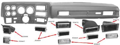 AIR CONDITIONING VENT ASSEMBLY WITH HOUSING (LOWER SQUARE) - Image 2