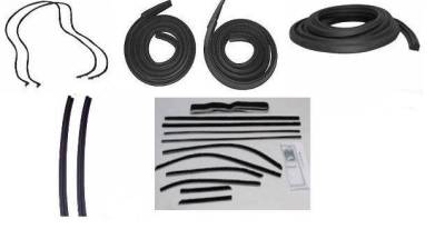 WEATHERSTRIP KIT  - 5 PIECES - WITH OEM WINDOWFELTS - Image 1