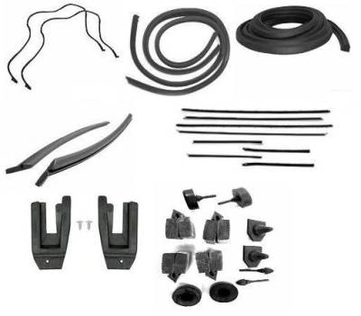 WEATHERSTRIP KIT - 7 PIECE - WITH REPLACEMENT WINDOWFELTS