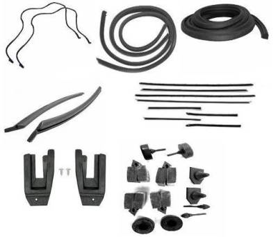 WEATHERSTRIP KIT - 7 PIECE - WITH OEM WINDOWFELTS