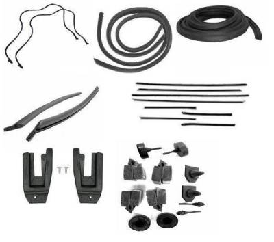 WEATHERSTRIP KIT - 7 PIECE - WITH REPLACEMENT WINDOWFELTS