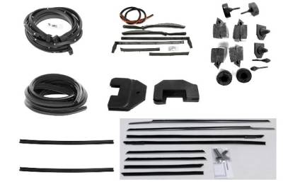 WEATHERSTRIP KIT - 7 PIECE - WITH OEM WINDOWFELTS
