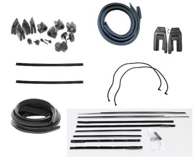 WEATHERSTRIP KIT - 7 PIECE (WITH OEM FUZZIES) - Image 1