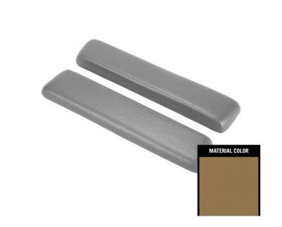 FRONT ARM REST PADS - LIGHT SADDLE