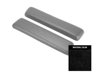 FRONT ARM REST PADS - BLACK