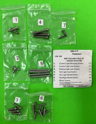 EXTERIOR TRIM SCREW KIT