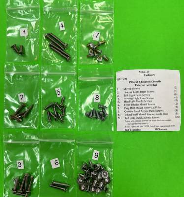 EXTERIOR TRIM SCREW KIT