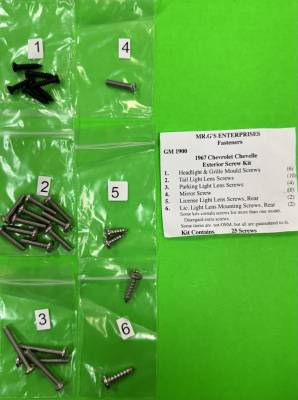 EXTERIOR TRIM SCREW KIT