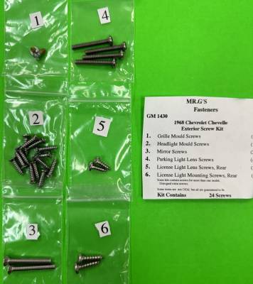 EXTERIOR TRIM SCREW KIT