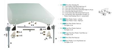 DOOR WINDOW LOWER STOP BRACKET - Image 2