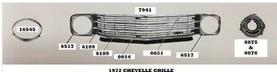 GRILLE MOLDING. - LOWER * - Image 2