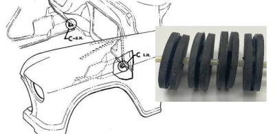 INNER FENDER ANTI SQUEAK GROMMETS (INNER FENDER TO RAD SUPPORT GROMMETS) - Image 3