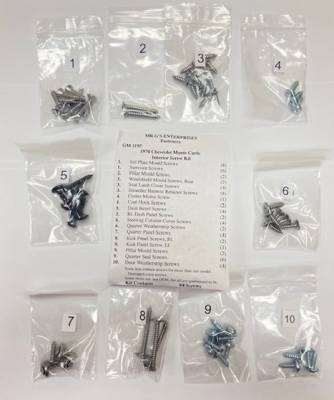INTERIOR TRIM SCREW KIT