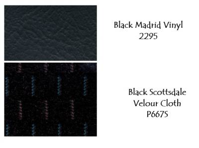 SEAT COVER - BENCH SEAT - MADRID VINYL WITH SCOTTSDALE CLOTH INSERTS