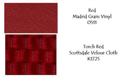 SEAT COVER - BENCH SEAT - MADRID VINYL WITH SCOTTSDALE CLOTH INSERTS