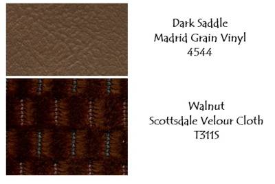 SEAT COVER - BENCH SEAT - MADRID VINYL WITH SCOTTSDALE CLOTH INSERTS