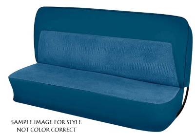 SEAT COVER - BENCH SEAT - MADRID VINYL WITH SCOTTSDALE CLOTH INSERTS - Image 2