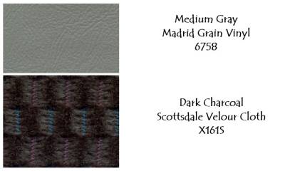 SEAT COVER - BENCH SEAT - MADRID VINYL WITH SCOTTSDALE CLOTH INSERTS