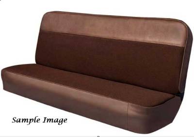 SEAT COVER - BENCH SEAT - WITH VINYL AND WOVEN FABRIC INSERT