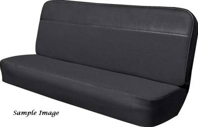 SEAT COVER - BENCH SEAT - WITH VINYL AND WOVEN FABRIC INSERT